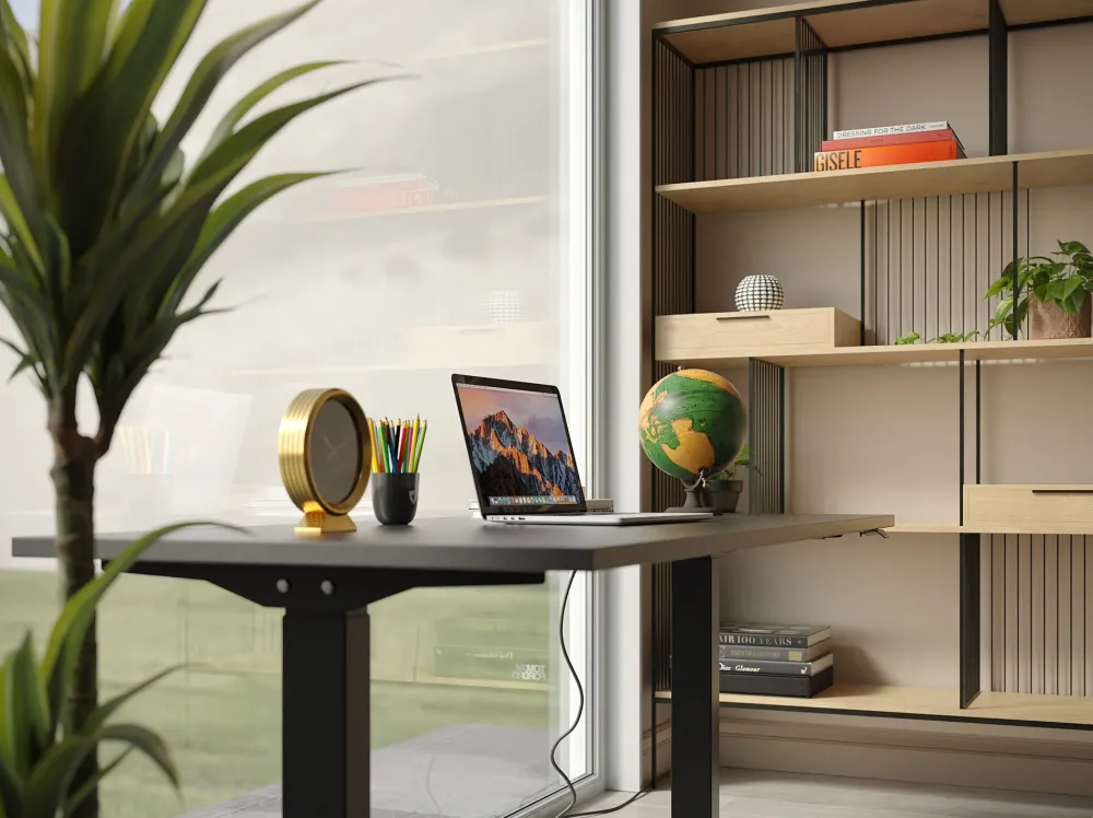 KARE Schreibtisch Office Smart Schwarz Schwarz 140x70 Sale