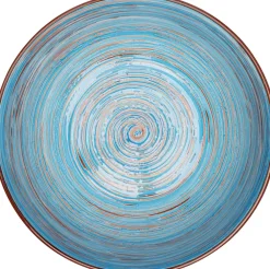 KARE Schüssel Swirl Blau Ø22cm Hot