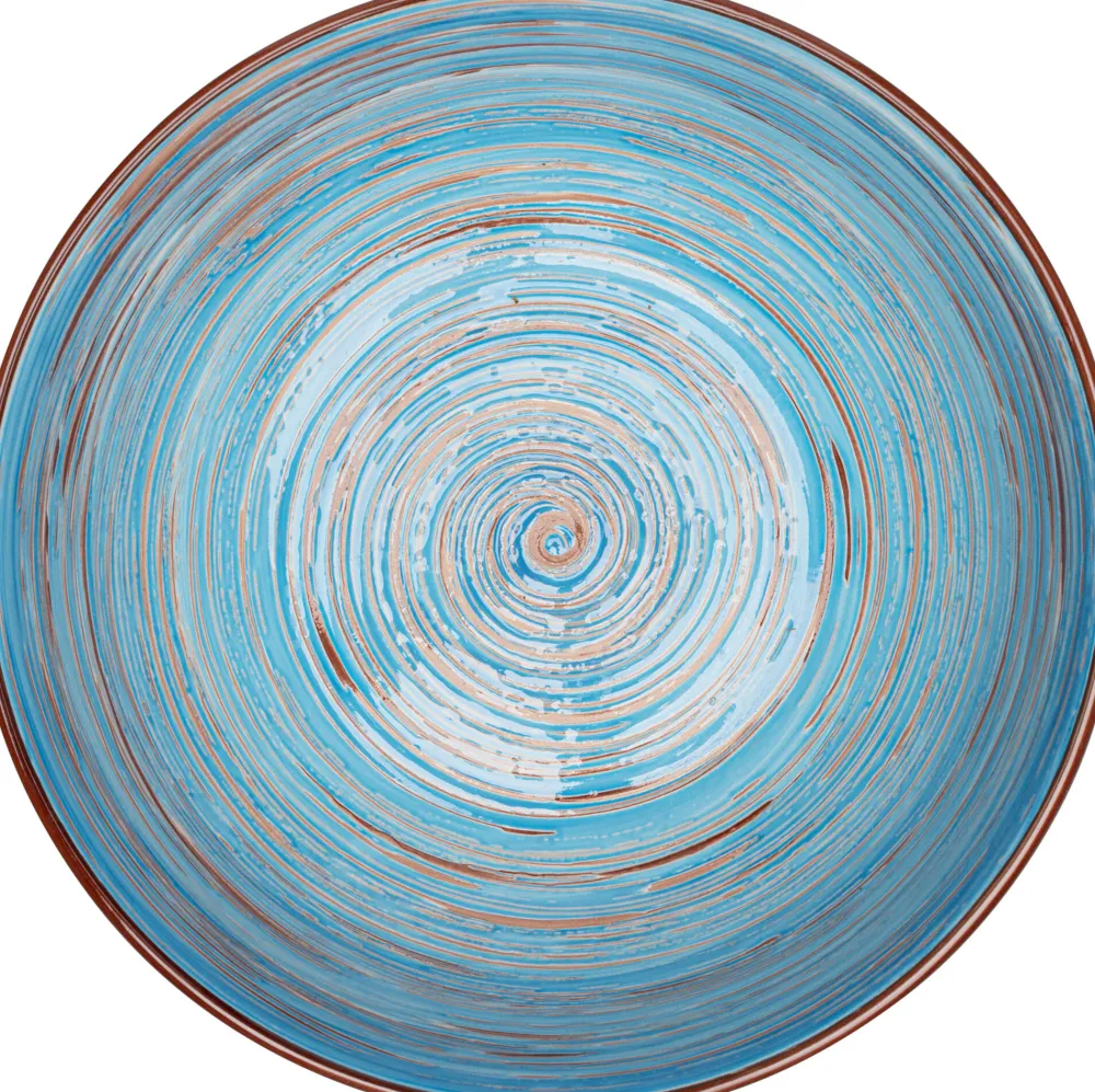 KARE Schüssel Swirl Blau Ø22cm Hot