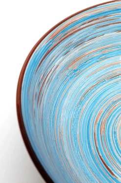 KARE Schüssel Swirl Blau Ø22cm Hot