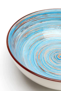 KARE Schüssel Swirl Blau Ø22cm Hot