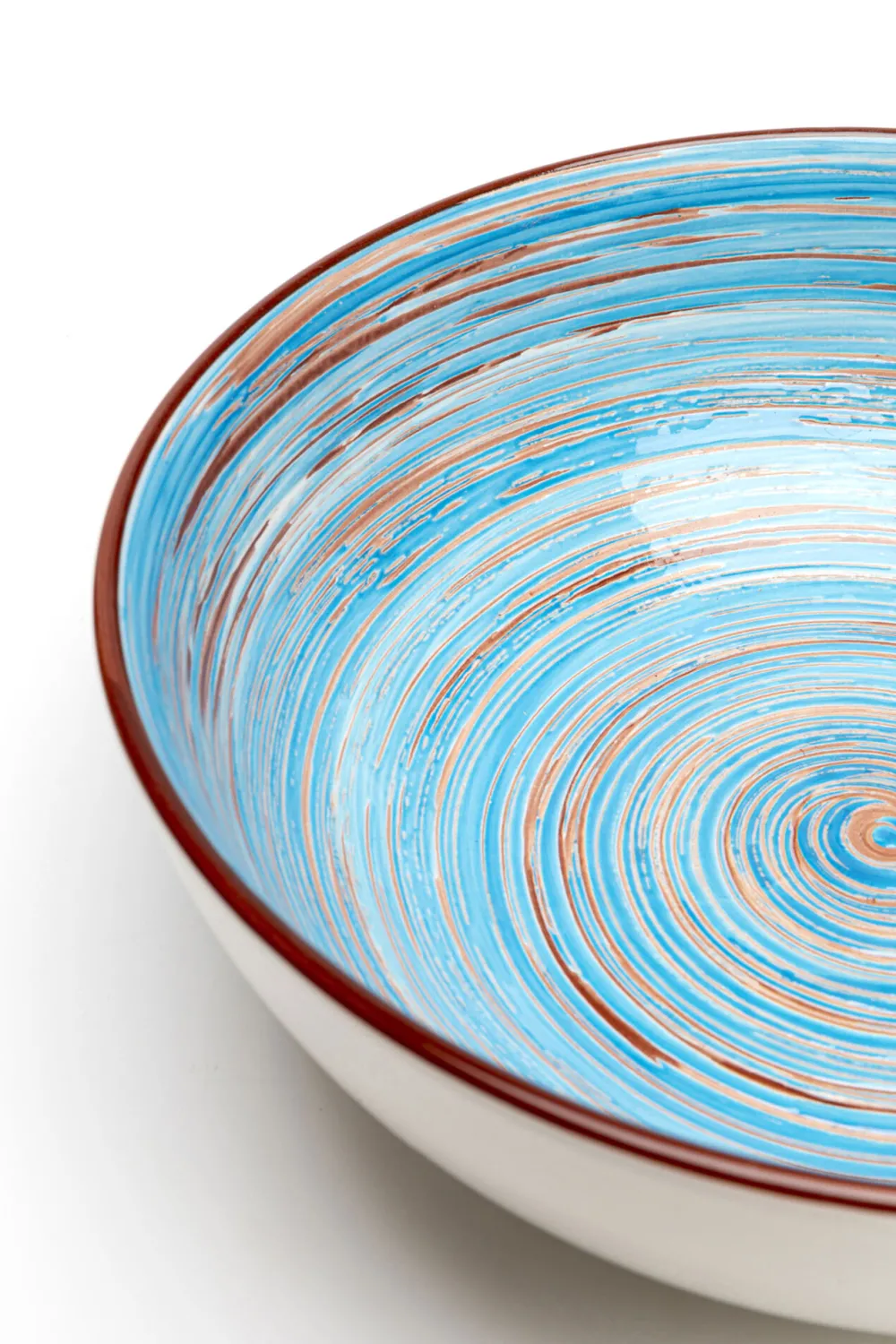 KARE Schüssel Swirl Blau Ø22cm Hot