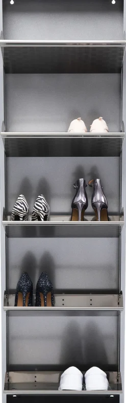 KARE Schuhkipper Caruso 5-er silber/geflext Sale