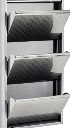 KARE Schuhkipper Caruso 3-er silber/geflext Online