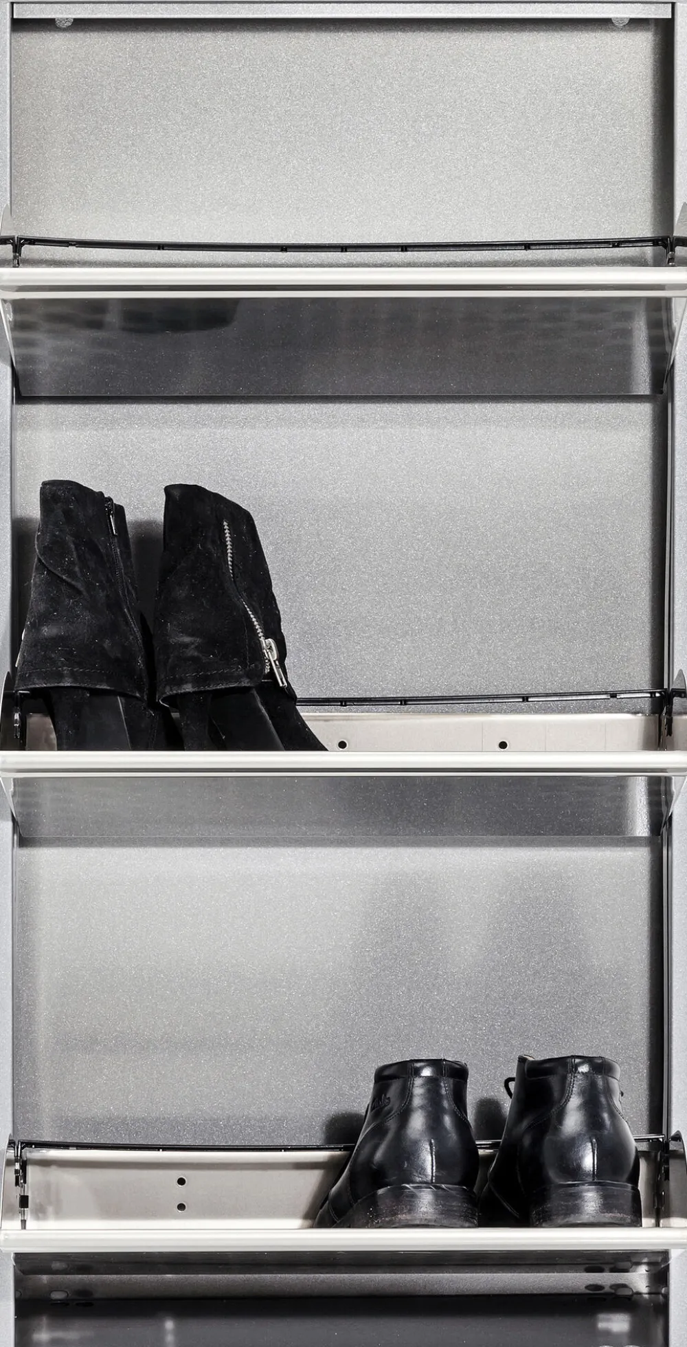 KARE Schuhkipper Caruso 3-er silber/geflext Online