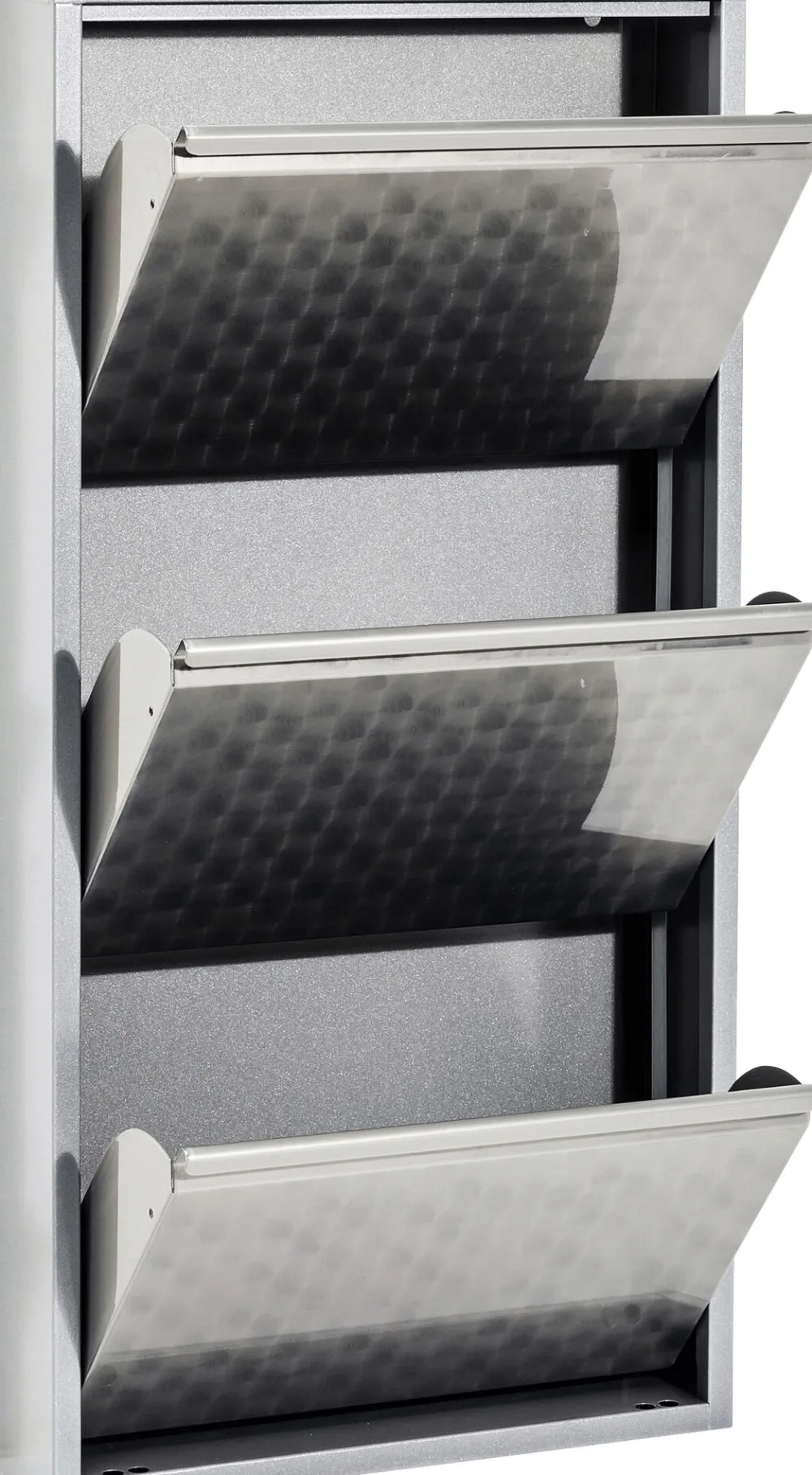 KARE Schuhkipper Caruso 3-er silber/geflext Online