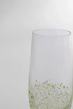 KARE Sektglas Confetti Grün 26cm Clearance