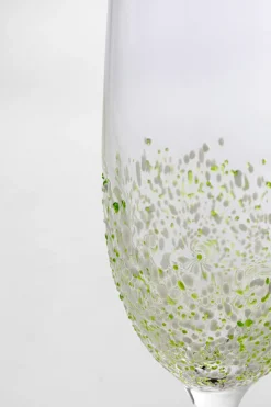 KARE Sektglas Confetti Grün 26cm Clearance