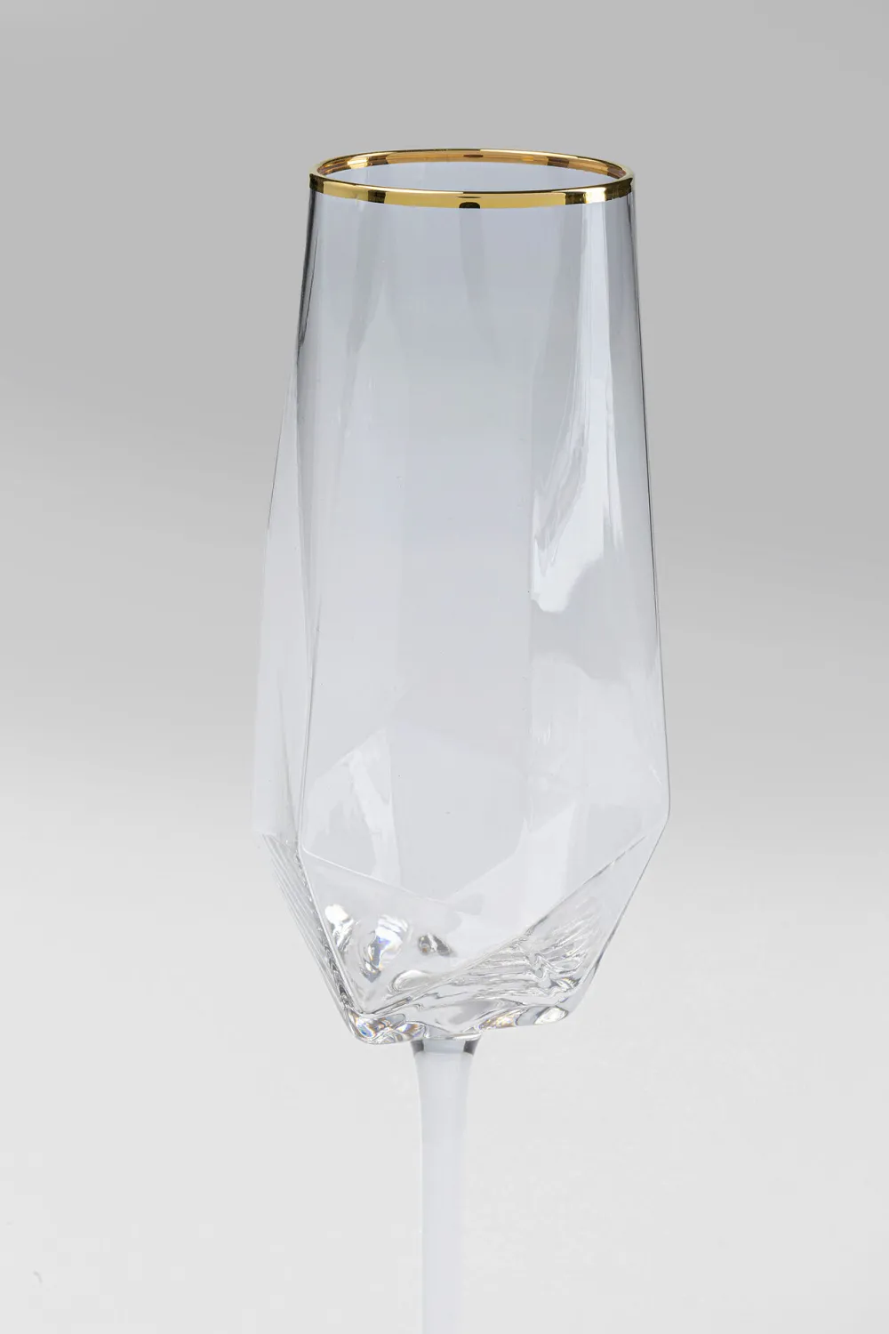 KARE Sektglas Diamond Gold Rim Discount