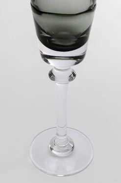 KARE Sektglas Mimi Grau 24cm