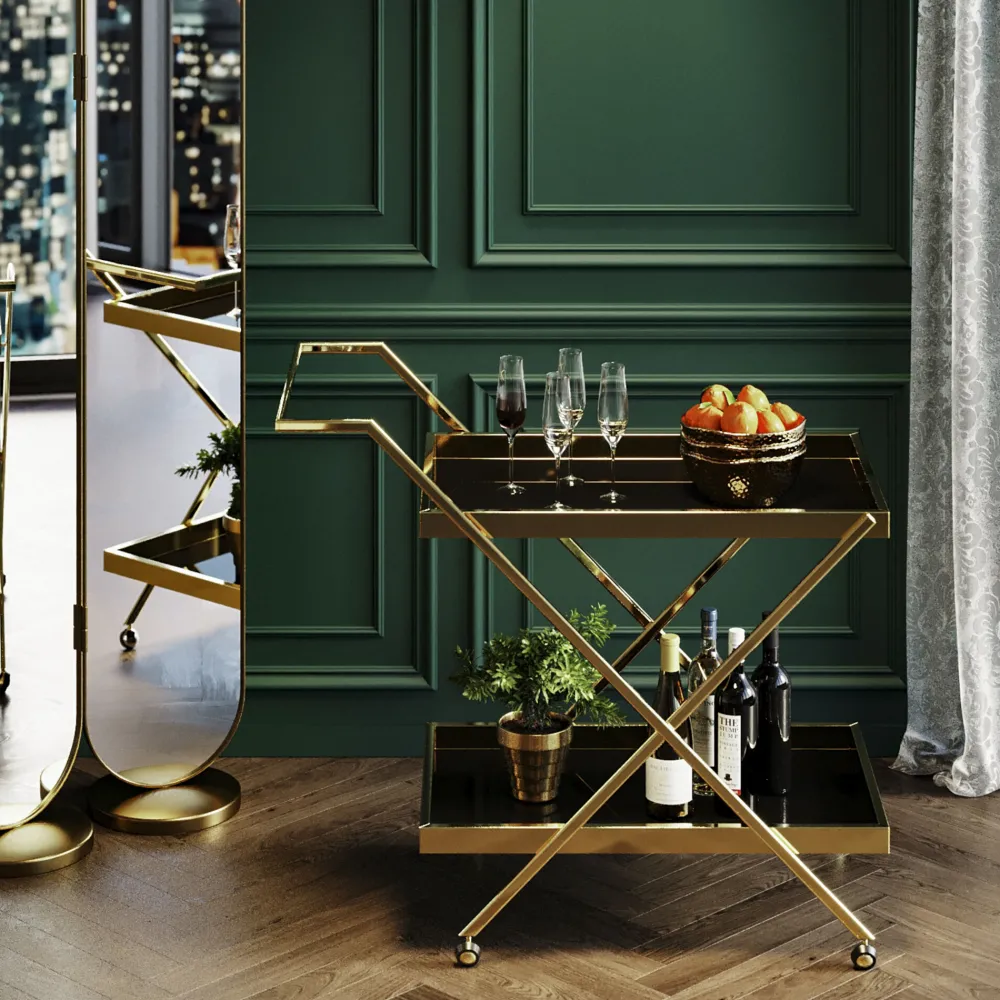 KARE Servierwagen Casino Gold Clearance