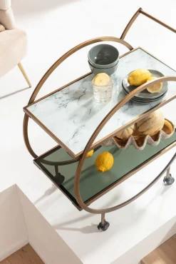 KARE Servierwagen Loft Brass Hot