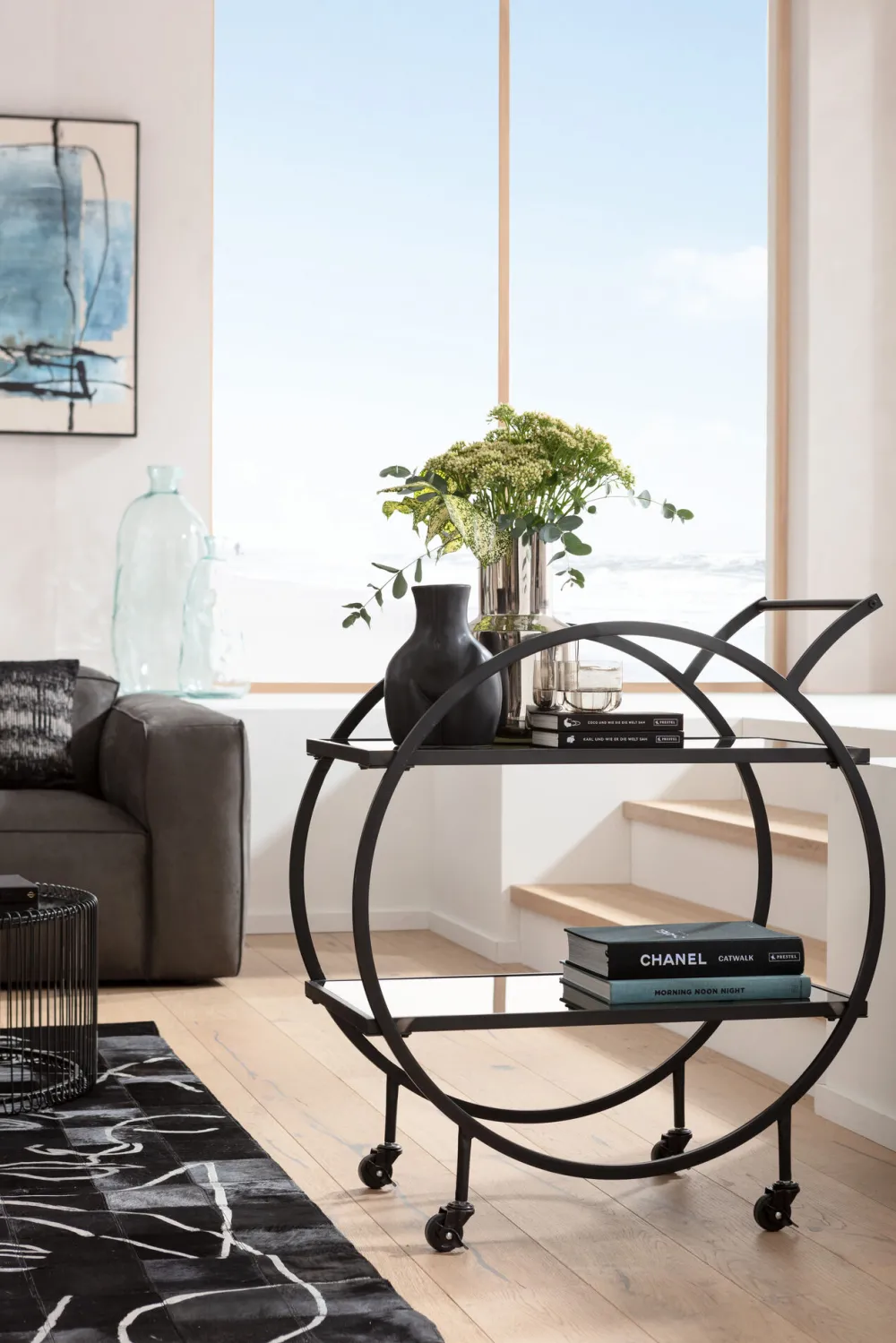 KARE Servierwagen Loft Schwarz Sale