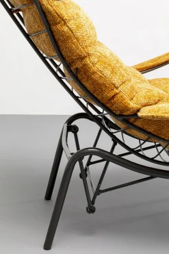 KARE Sessel + Hocker Vienna Swing Gelb Sale