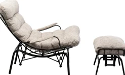 KARE Sessel + Hocker Vienna Swing Beige Best
