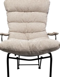 KARE Sessel + Hocker Vienna Swing Beige Best