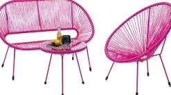 KARE Sessel Acapulco Mono Pink Hot