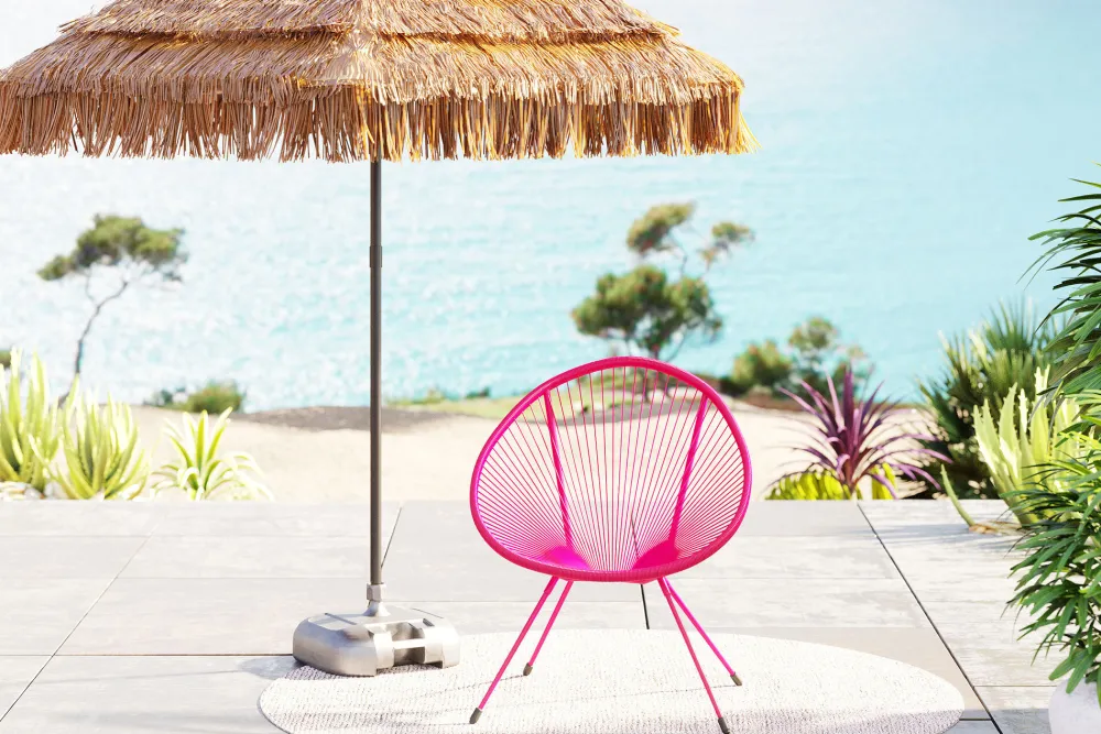 KARE Sessel Acapulco Mono Pink Hot