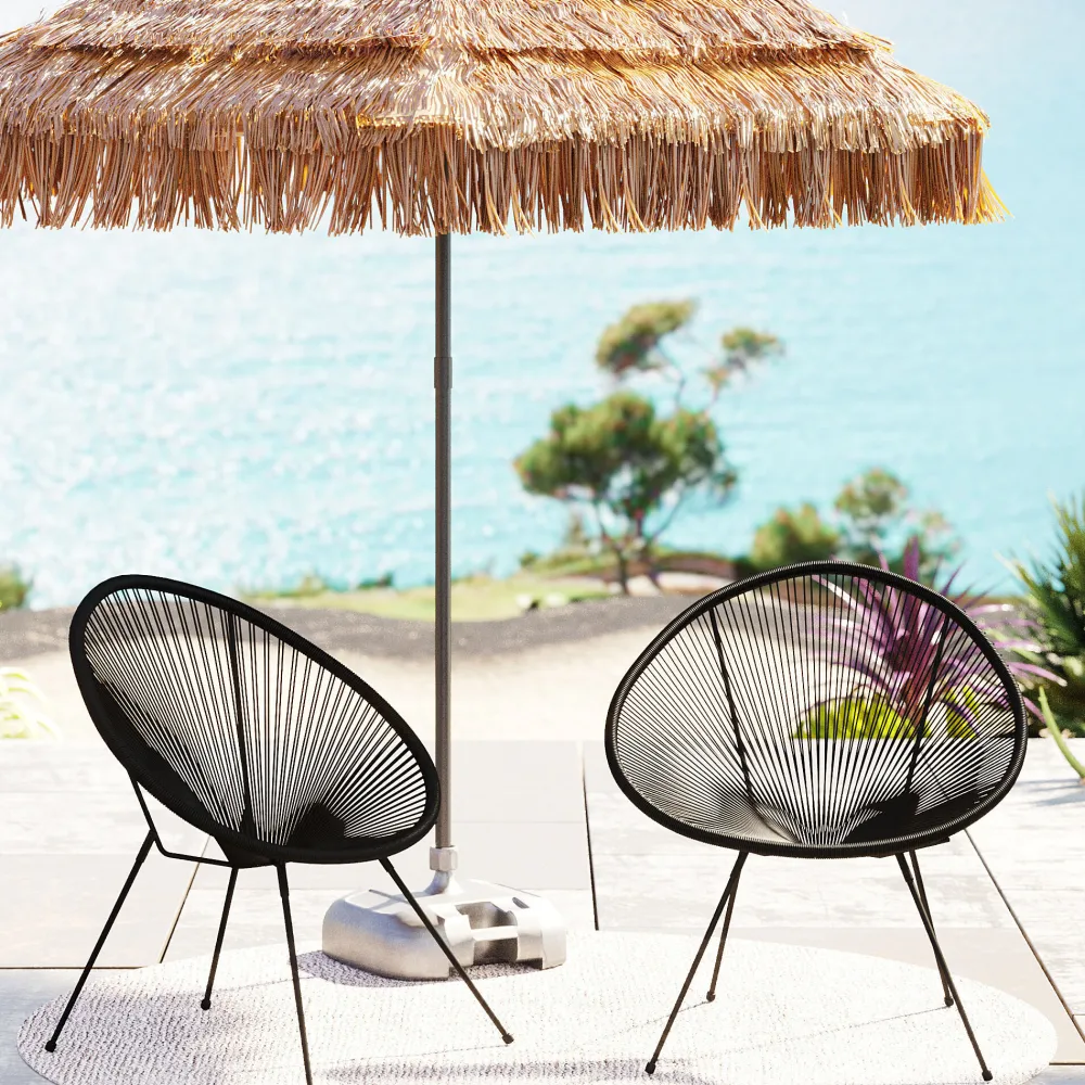 KARE Sessel Acapulco Mono Schwarz 2/Set Best