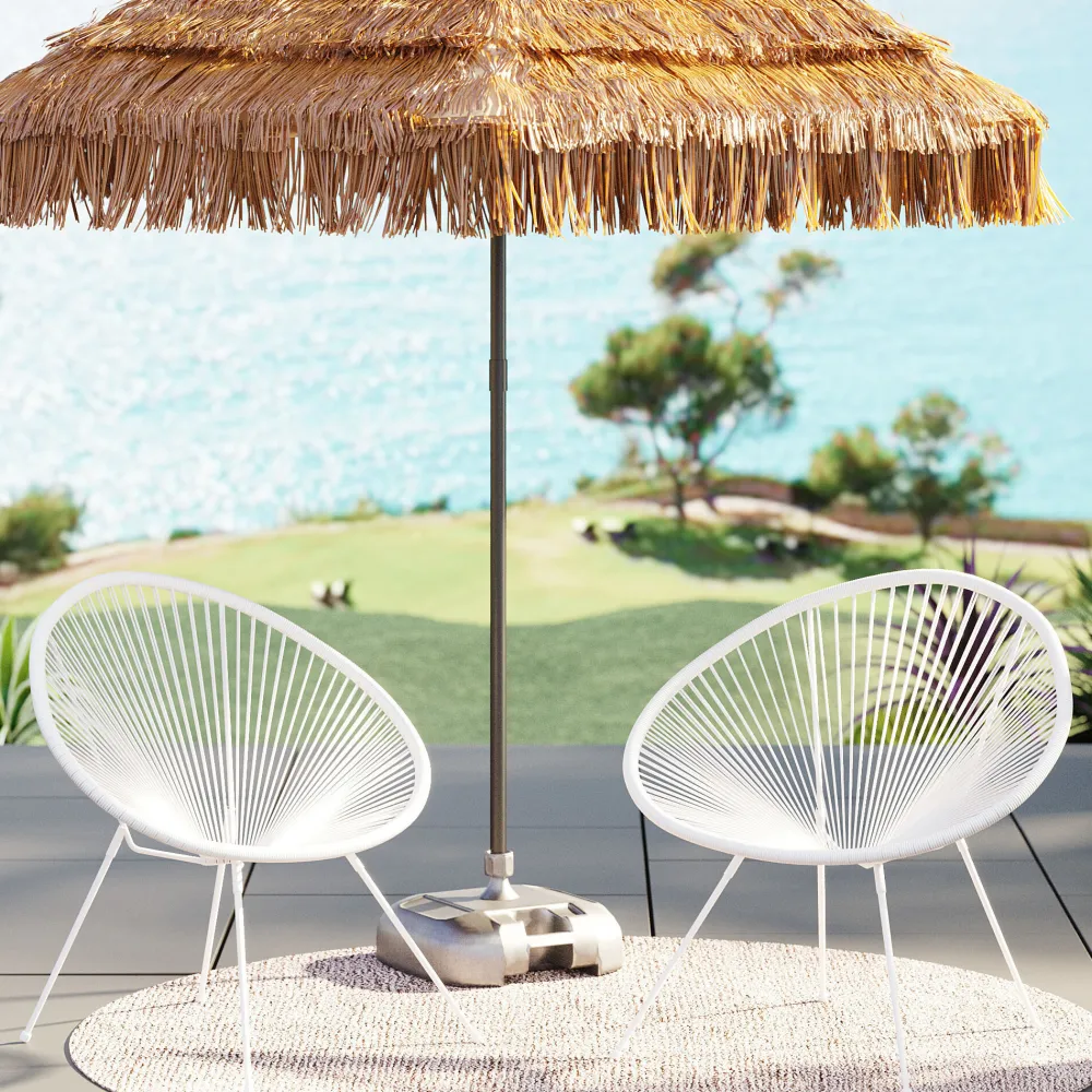 KARE Sessel Acapulco Mono Weiß 2/Set Hot
