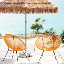 KARE Sessel Acapulco Orange 2/Set