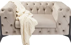 KARE Sessel Bellissima Velvet Taupe 120cm Sale