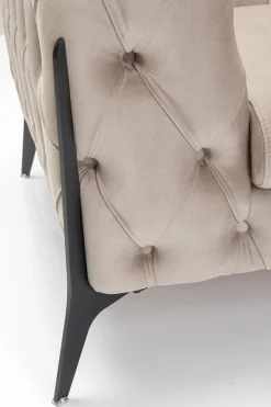 KARE Sessel Bellissima Velvet Taupe 120cm Sale