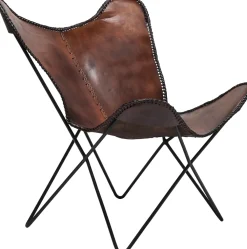 KARE Sessel Butterfly Brown Econo Outlet