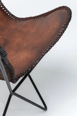 KARE Sessel Butterfly Brown Econo Outlet