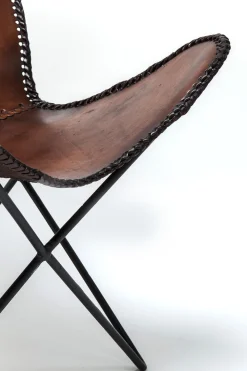 KARE Sessel Butterfly Brown Econo Outlet