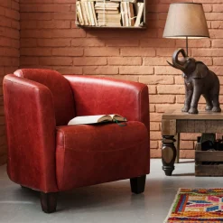 KARE Sessel Cigar Lounge Red Discount