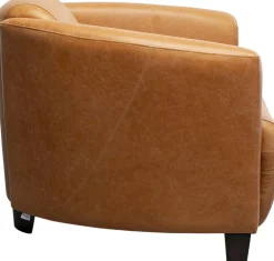 KARE Sessel Cigar Lounge Smart Leder Hellbraun Hot
