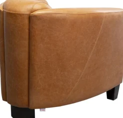 KARE Sessel Cigar Lounge Smart Leder Hellbraun Hot