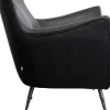 KARE Sessel Goldfinger Smart Leder Schwarz Hot