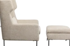 KARE Sessel +Hocker Quinn High Beige Sale