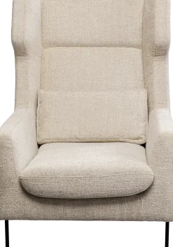 KARE Sessel +Hocker Quinn High Beige Sale