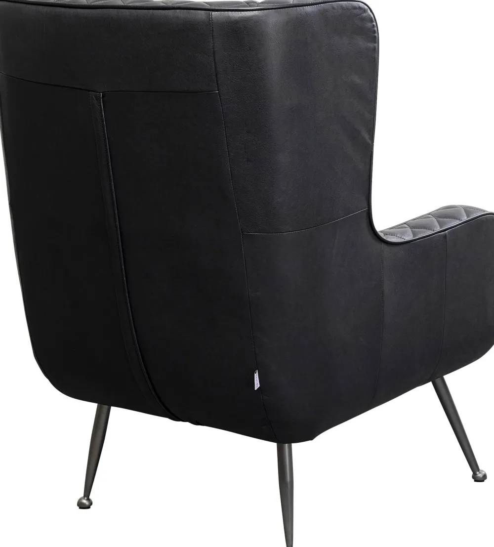 KARE Sessel Nonna Smart Leder Schwarz Best