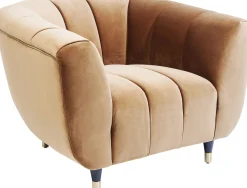 KARE Sessel Spectra Samt Braun Outlet