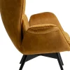 KARE Sessel Tudor Velvet Goldbraun Discount