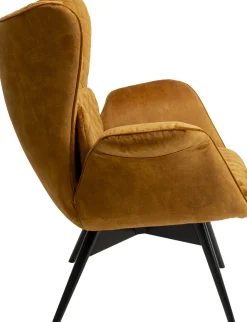 KARE Sessel Tudor Velvet Goldbraun Discount