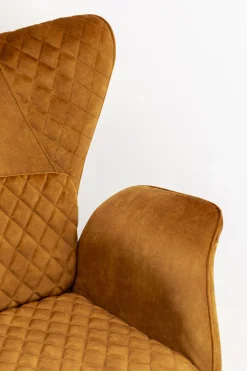 KARE Sessel Tudor Velvet Goldbraun Discount