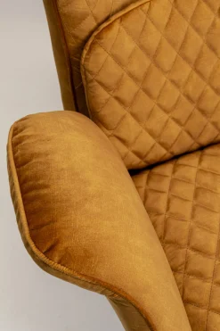KARE Sessel Tudor Velvet Goldbraun Discount