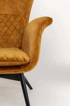 KARE Sessel Tudor Velvet Goldbraun Discount
