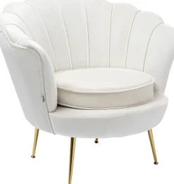 KARE Sessel Water Lily Gold Beige Outlet