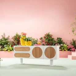 KARE Sideboard Atomic Weiß 183x76cm Outlet