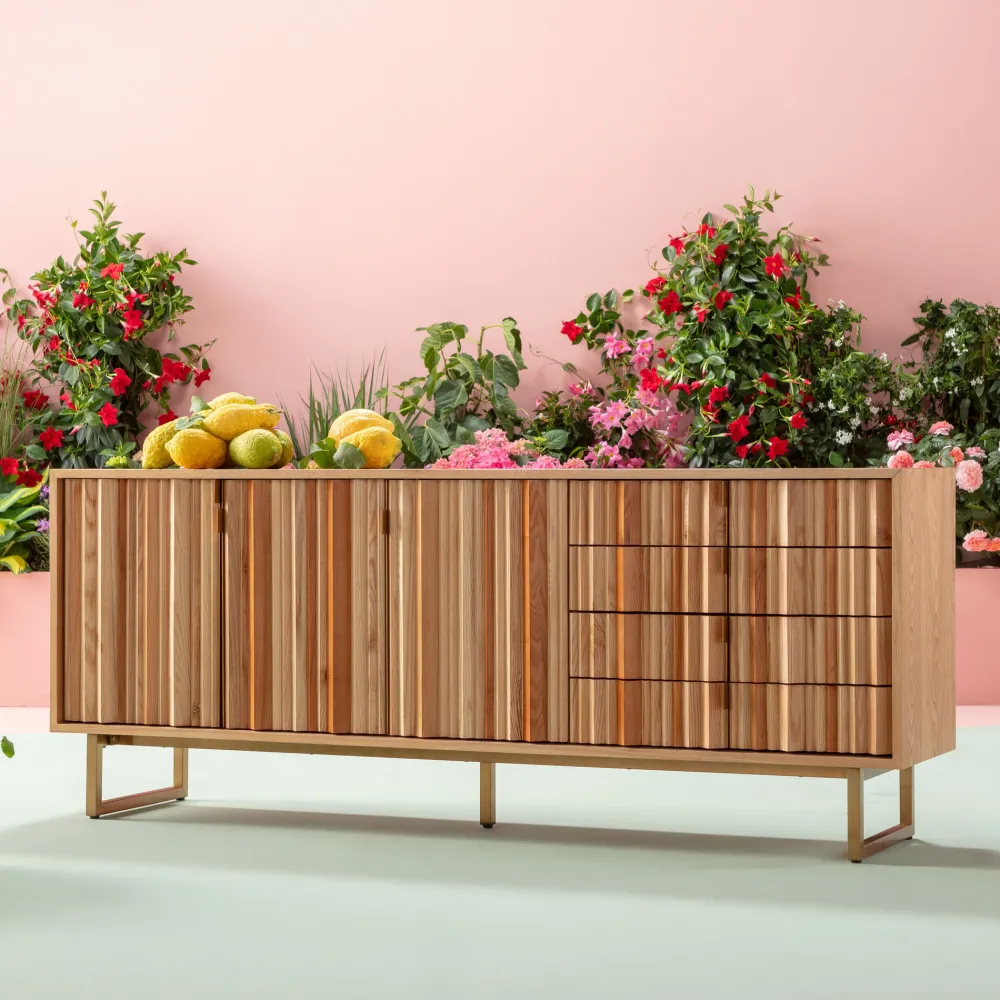 KARE Sideboard Concertina Natur 186x74cm Online