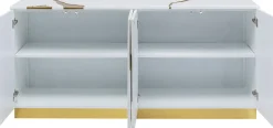 KARE Sideboard Cracked Weiß Gold 165x80cm Sale