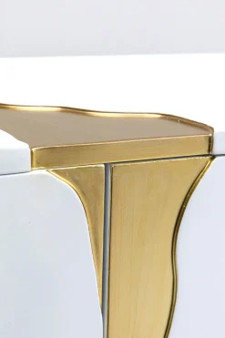 KARE Sideboard Cracked Weiß Gold 165x80cm Sale