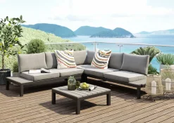 KARE Sitzgruppe Holiday Schwarz (4/tlg.) Sale