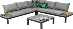 KARE Sitzgruppe Holiday Schwarz (4/tlg.) Sale